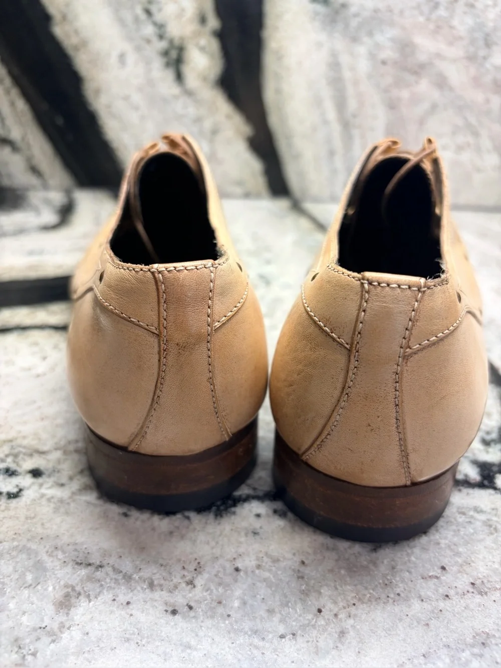 a.testoni Bologna Leather Dress Shoes Men’s 6.5 UK / 7.5 US Made Italy
